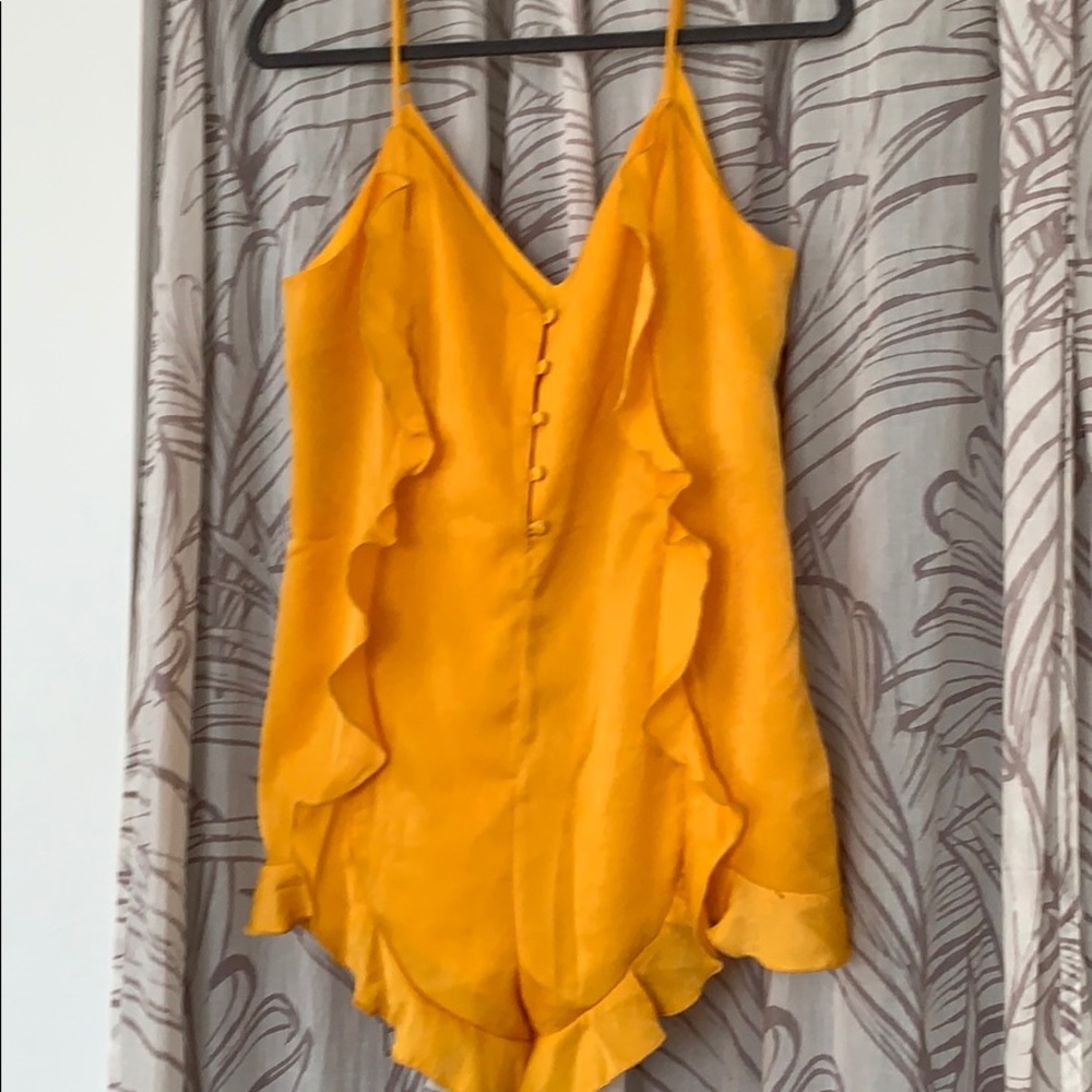 F21 ruffled romper